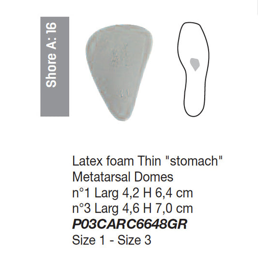 Latex-Foam-Thin-Stomach-Metatarsal-Domes