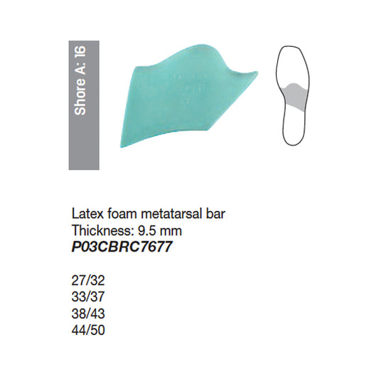 Latex-foam-metatarsal-bar-green