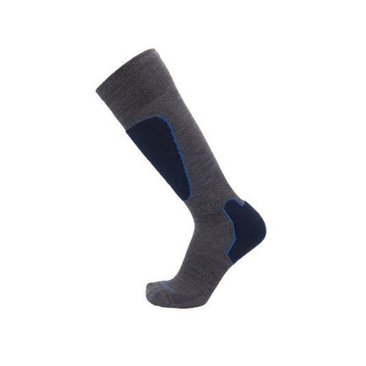Point6 Ski Pro Light OTC Merino Wool Ski Socks - Grey/Navy