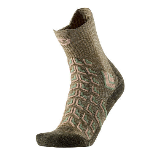 TREKKING-COOL-CREW-SOCKS-WOMEN-GREEN-BEIGE-MAIN
